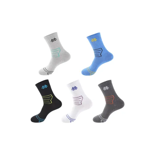 JINGYE Смешанные цвета 5 пар мужские носки до колена