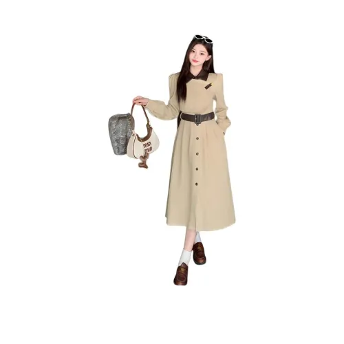 HTHK Длинное платье с длинными рукавами женское