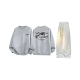 Светлый Фотиния Серый + Белый Фотиния Серый (Комплекты Одежды)