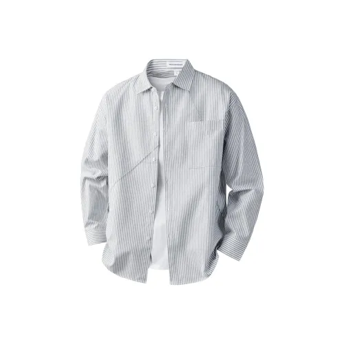 FAIRWHALE Светло-серые Мужские Рубашки