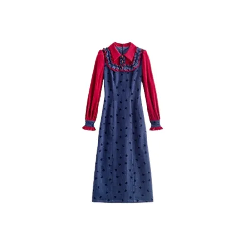 AFGGD Длинное платье с длинными рукавами женское