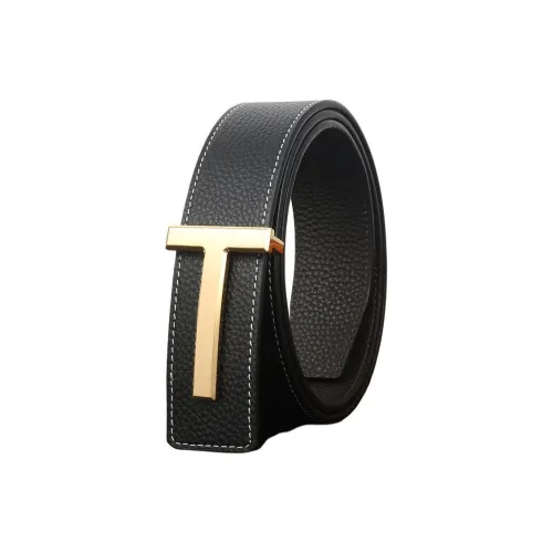 MH Ремни из крупнозернистой текстуры коровьей кожи мужские 3,8 см