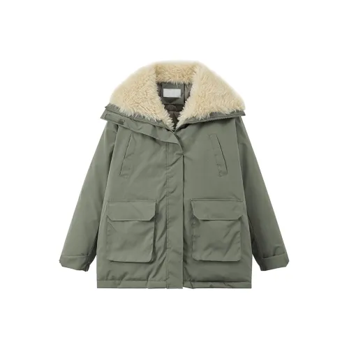 Mu Xiao Xin Хлопковый пуховик женский