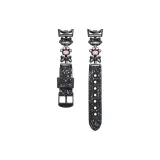 Деним [Черный, мелкие блестки, деним-котенок с наушниками]