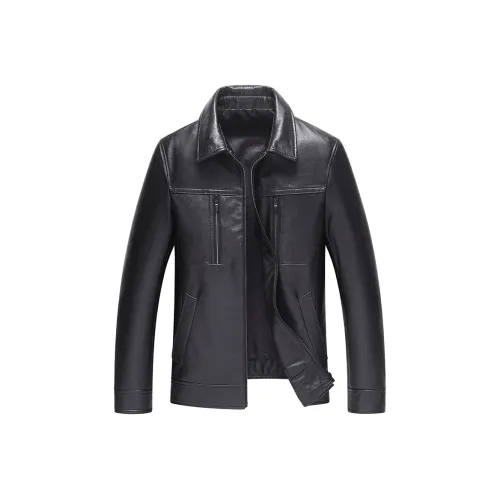 FOMOCE Черный Унисекс Кожаные куртки