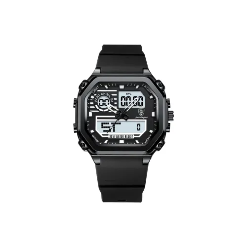 POEDAGAR Электронные Механические Часы Силиконовый Ремешок Мужские Часы Многоцветный Циферблат