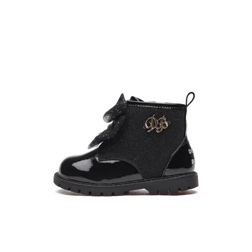 DAVE BELLA Термостойкие Аbrasion-Resistant Противоскользящие Кожаные Ботинки Черные Детские