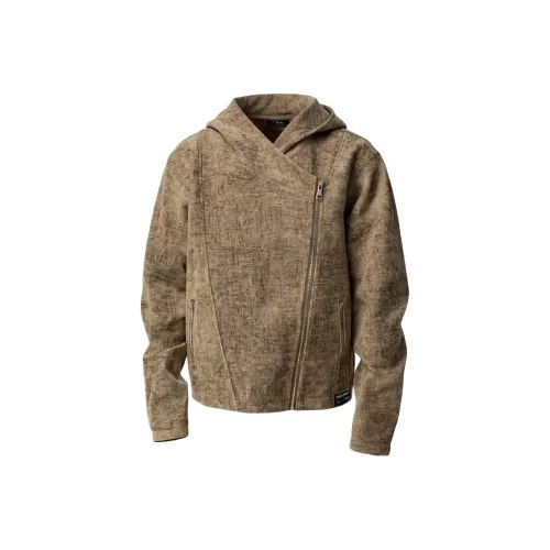 MIORGERSY Текстура Коричневый Унисекс Куртки