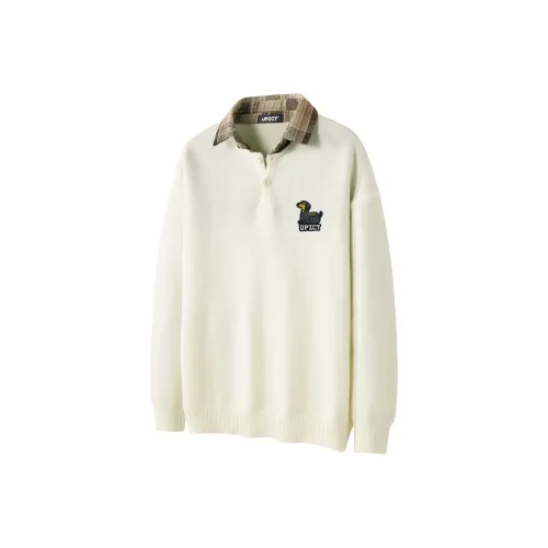 UPZCY Экрю Унисекс Свитера