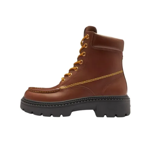 COACH Короткий Мартин Ботин Мужской Коричневый