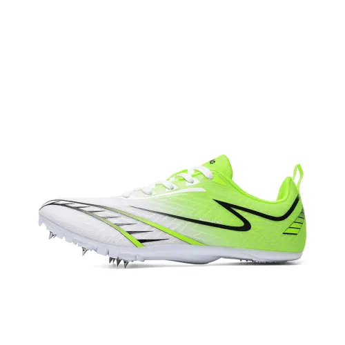 Qing Pao Беговые кроссовки Низкий топ Белый Зеленый Мужской