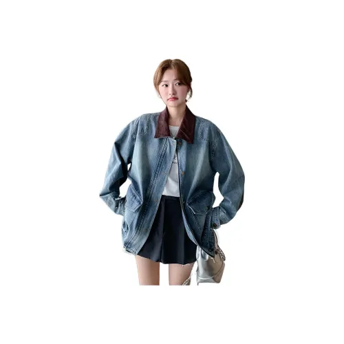 MEXICAN Джинсовый синий Женские Джинсовые куртки