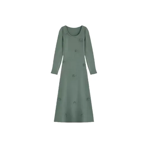 SCCREBEL OFFICIAL Длинное платье с длинными рукавами женское