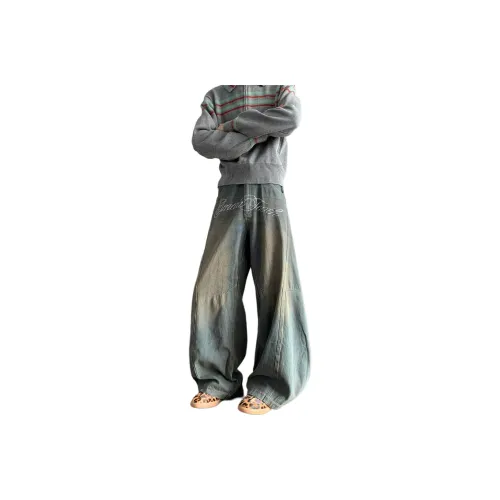 KAIZZGAO Синий Мужской Джинсы