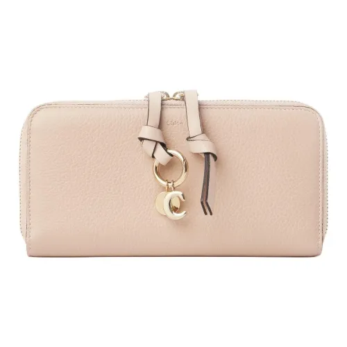 Chloe Alphabet Телячья кожа Кошелек Женские Телесный Румяна