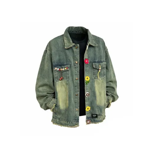 SZSX Синий Унисекс Джинсовые куртки