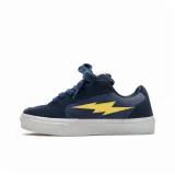 Темно-синий, синий, желтый (синий, обувь, шнурки)