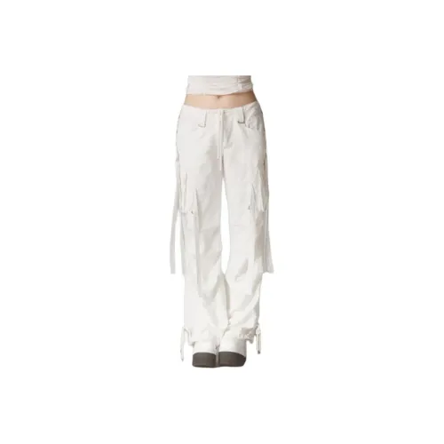 Unif Белые Женские Карго Брюки