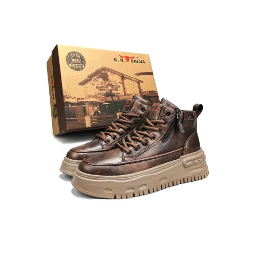 G.N.SHIJIA 8 см Мартин Ботинок 6 см Мужской