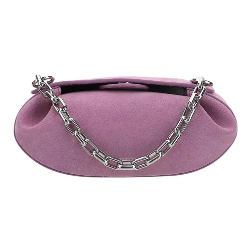 YUZEFI Телячья кожа Сумка через плечо Сумка на плечо Женская Фиолетовая