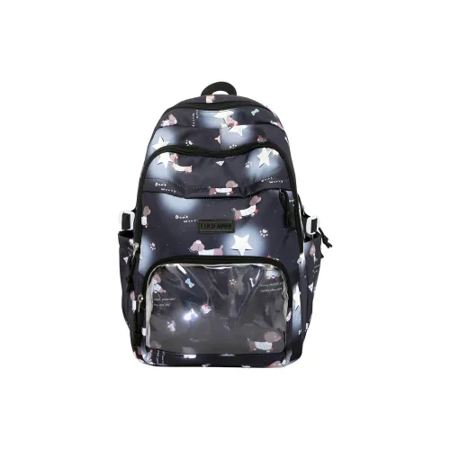 Villelon Нейлон с PVC Рюкзак It-Bag Стандартный Унисекс Черный Розовый Зеленый Желтый Синий