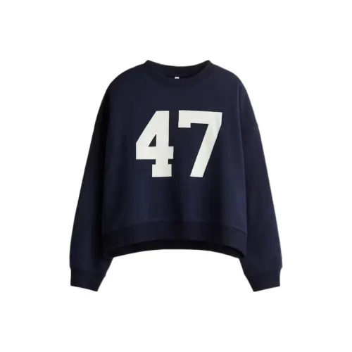 H M Морской Синий Женский Свитшот