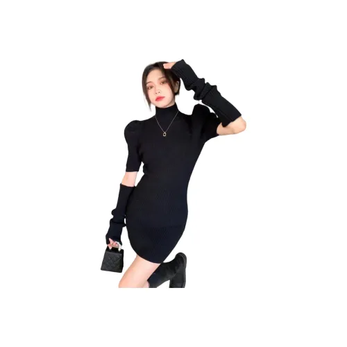 ЮЙЧЖАОЛИНЬ Длинное платье с длинными рукавами женское