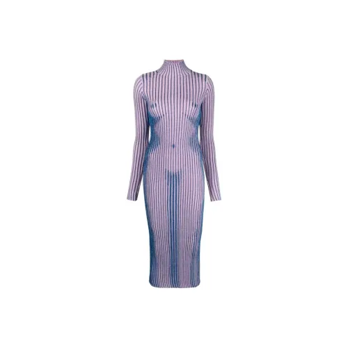 Jean Paul Gaultier Длинное платье с длинными рукавами женское