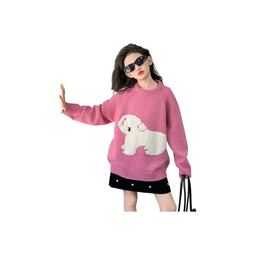 ЮЙЧЖАОЛИНЬ Розовый Школьный возраст Свитера