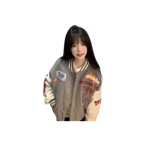 PZHK Серый Женский Бейсбольный Джерси