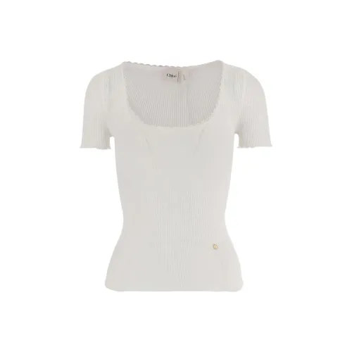 Chloé Белые Женские T-рубашки