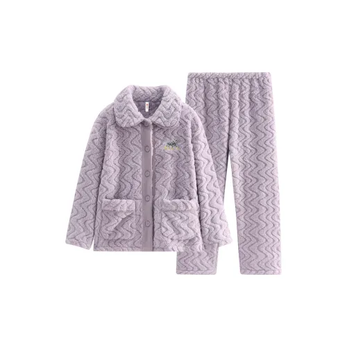 FENTENG FJ26940627 Светло-фиолетовый Женский Пижамный Комплект