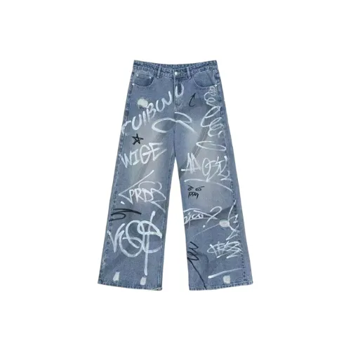 SAGP Blue Unisex Jeans SAGP Синий Унисекс Джинсы