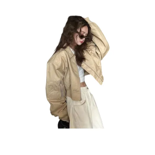 GIUHF Хаки Женские пуховики