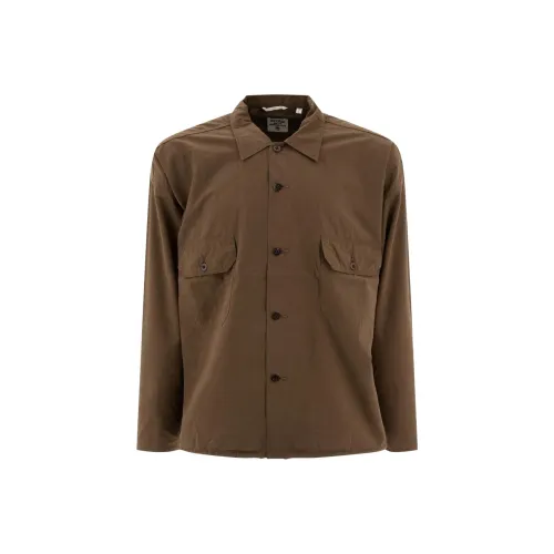 Nanamica Коричневые Мужские Рубашки