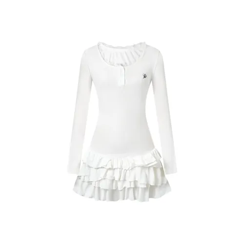 DGOLD Длинное платье с длинными рукавами женское