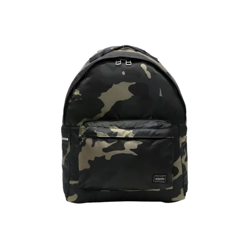 PORTER Нейлон Рюкзак Унисекс Камуфляж Зеленый
