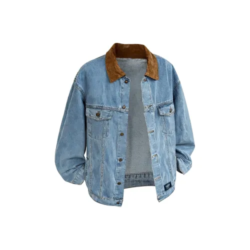 SZSX Синий Унисекс Джинсовые куртки
