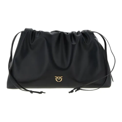 PINKO Телячья кожа Сумка через плечо Сумка на плечо Экстра-большая Женская Черная