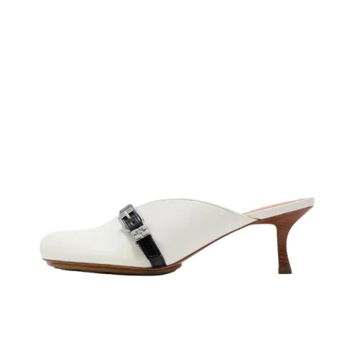 GANNI Резина Подошва Нет Особенный Эффект Домашние Тапочки Женские Экрю