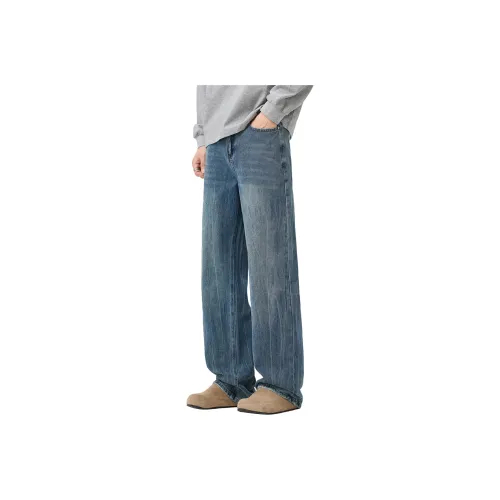 Izzue Blue Gray Unisex Jeans Izzue Синий Серый Унисекс Джинсы