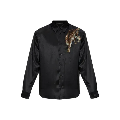 VERSACE Мужские Черные Рубашки