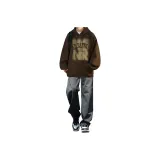 Комплект одежды [Темно-Кофейный Свитшот + Бирюзовые Джинсы]