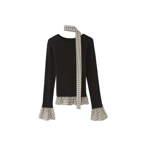 KKX Черные Женские T-рубашки