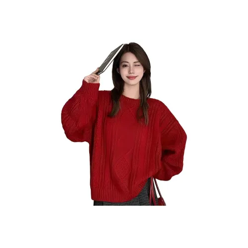 CDAYU Красный Женский Трикотаж