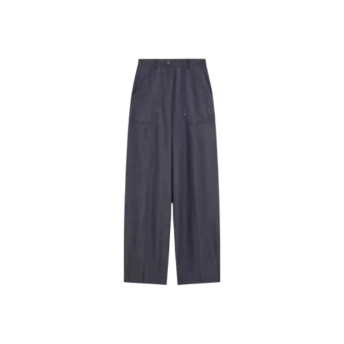 MaxMara Темно-синие женские повседневные брюки