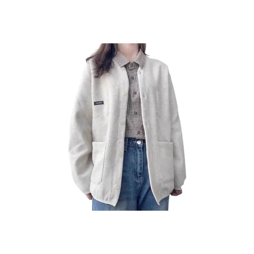 Aimilian Светло-серый Женский Бархатный Куртка