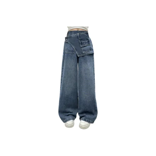 Meng Jia class Синие школьные джинсы