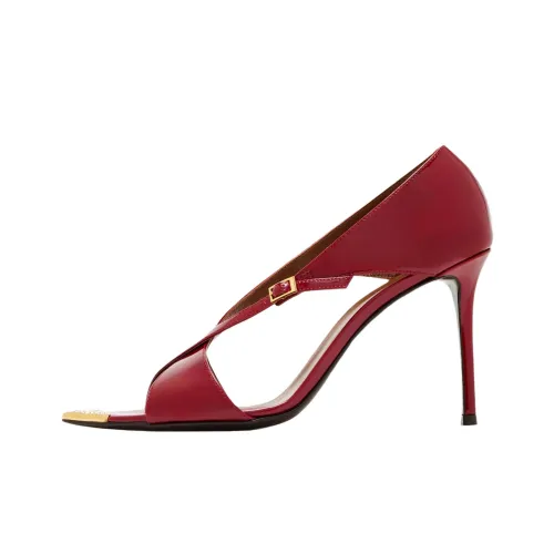 Giuseppe Zanotti GZ Intriigo Croisée Кристальный One Ремень Сандалии 9 см Женские Красные