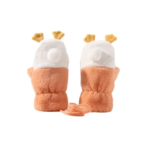 ЮЙЧЖАОЛИНЬ Утолщенные вязаные перчатки для детей